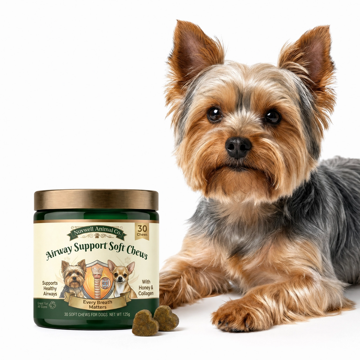 Airway Support Soft Chews for Small Breeds