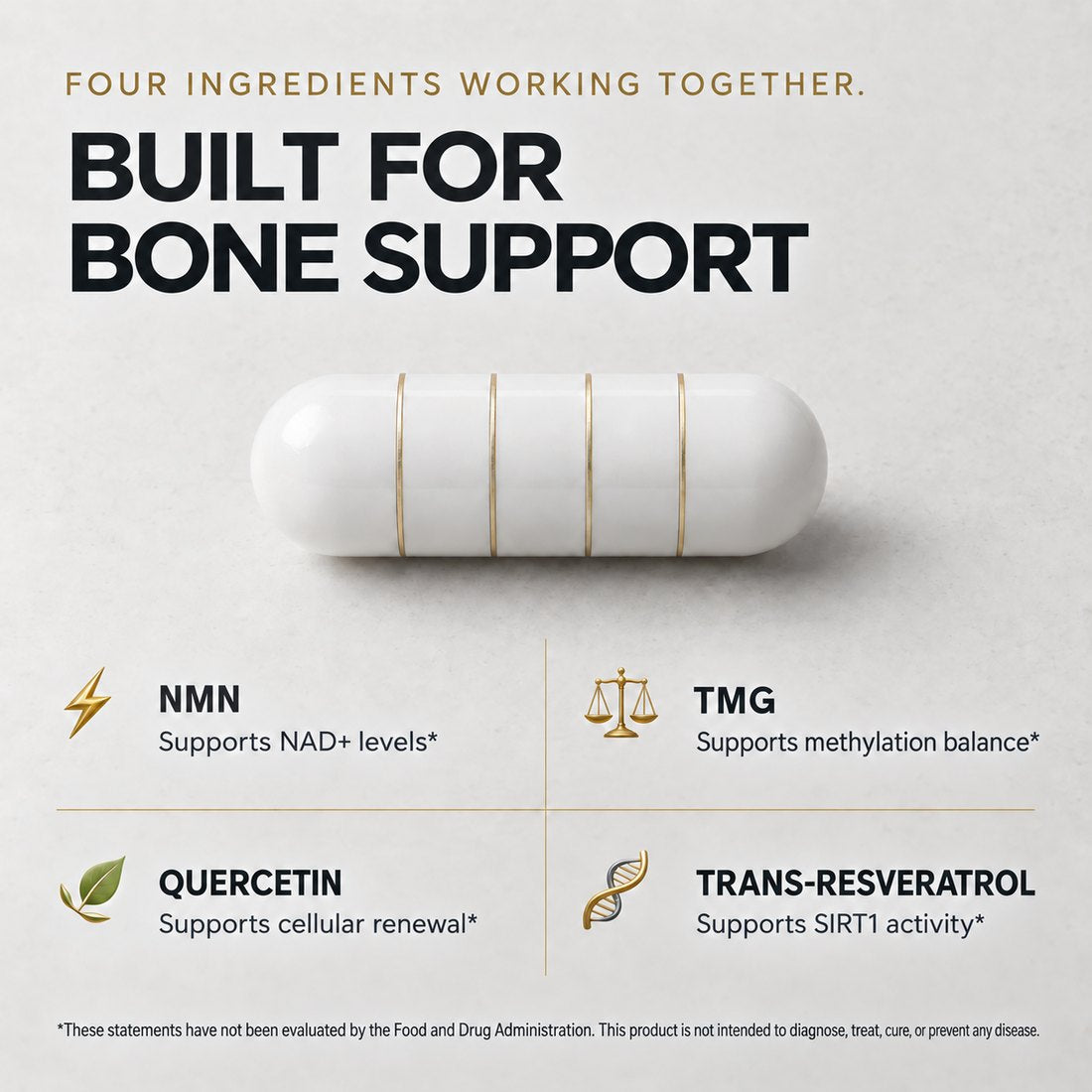 Four ingredients working together